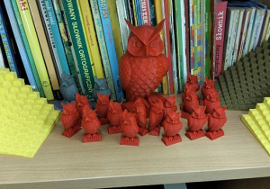 Sowy i tabliczki mnożenia 3D