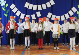 Klasa 3b podczas występu na festiwalu