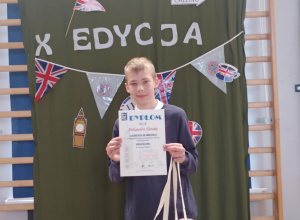 Laureat konkursu z dyplomem i nagrodą