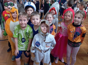 Klasa 1b na Balu Karnawałowym