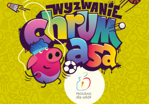 Baner informujący o udziale w programie dla szkół promującym zdrowe odżywianie